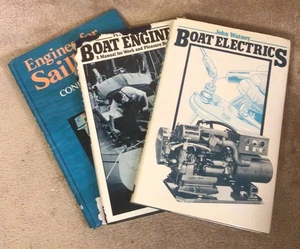 Lot of 3 Vintage Boating Books - Boat Engines, Boat Electrics - Bild 1 von 9
