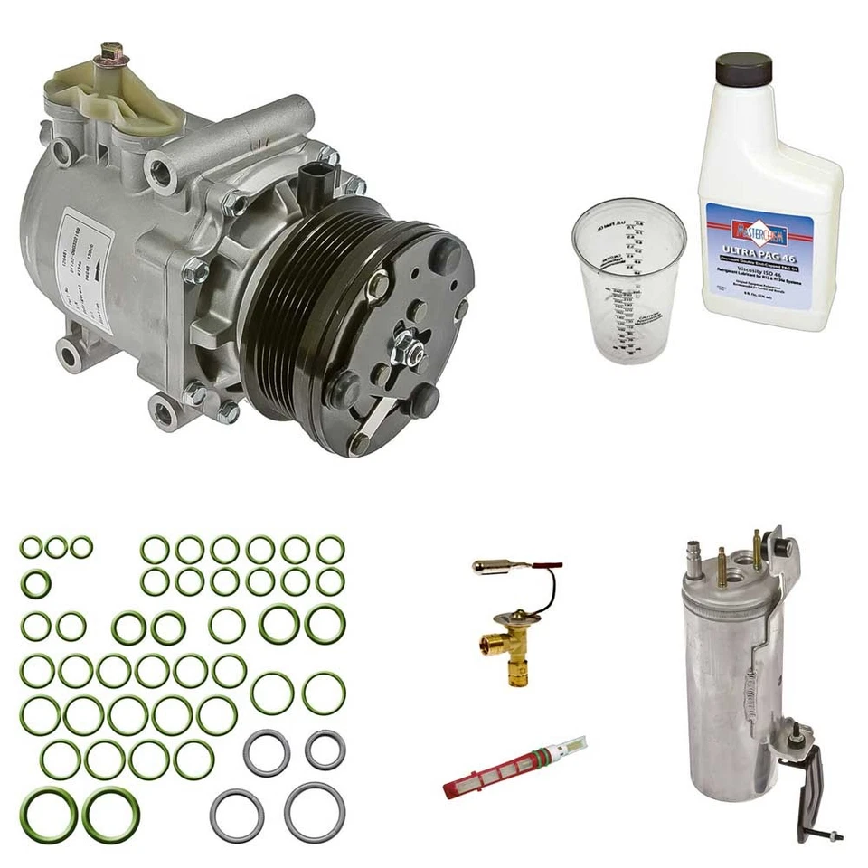 欧米茄交流压缩机带空调维修套件适用于福特探险者水星登山者 — 第 1/1 张图片