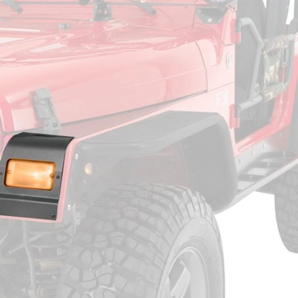 For Jeep Wrangler 2004-2006 Warrior S91802 Smooth Black Front Fender Protector Foto 1 de 1