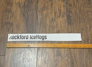 Rockford IceHogs AHL Issued Pro Stock Locker Room Standings Board Nameplate 1 - Picture 1 of 4
