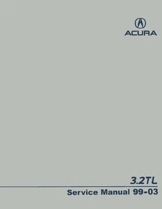 1999 2000 2001 2002 2003 Acura 3.2L TL Shop Service Repair Manual Book Engine - Picture 1 of 1