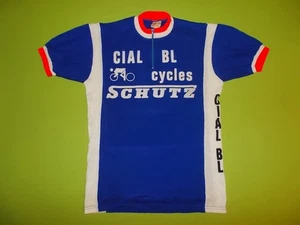 VINTAGE Shirt LAMARGUE EUROMOTTE (L) (5) TOP!!! Radsport 70er Jahre blau - Bild 1 von 6