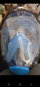  COZIA Adult Size LG Full Face Snorkel And Fins - Picture 1 of 4