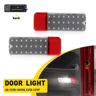 Panel interior de puerta de coche LED luz de cortesía 2 piezas para Ford F150 F250 F350 Bronco Foto 1 de 4