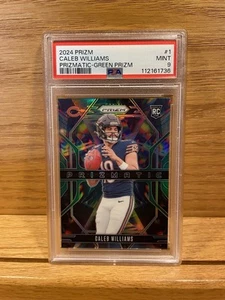 2024 Panini Prizm - Prizmatic Caleb Williams #1 Green Prizm (RC) - PSA 9 - Bild 1 von 2