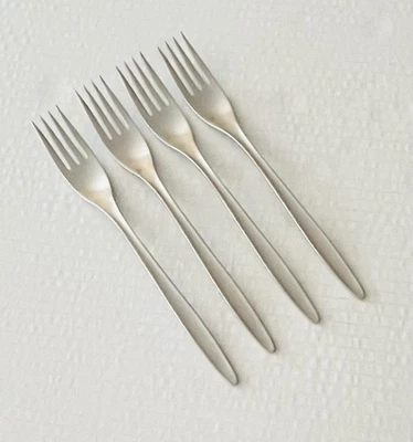 Sears Moda Acero Inoxidable EE. UU. Ronvik 4 Tenedores de Cena Liso Brillante MCM Foto 1 de 4