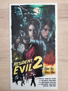 Resident Evil 2 Claire Redfield Leon Kennedy Survival Horror Videogame Poster - Picture 1 of 3