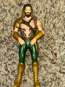 Figura de acción Aquaman 2015 Mattel Liga de la Justicia DC Comics Jason Momoa - Imagen 1 de 2