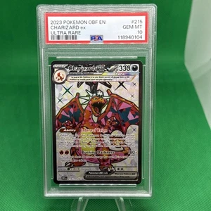 Charizard EX 2023 Pokemon Obsidian Flammen Ultra Rare 215/197 PSA 10 - Bild 1 von 2