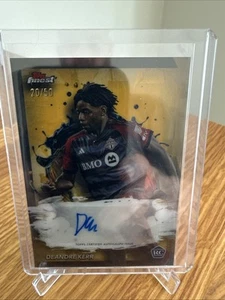 Topps Finest MLS Deandre Kerr RC 2024 automático Toronto FC oro 20/50 #BA-DK - Imagen 1 de 3