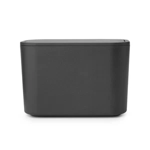 MindSet Bathroom Small Trash Caddy (Dark Gray) Hygienic Basin Top Storage Can... - Picture 1 of 2