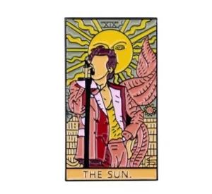 HARRY STYLES SUNFLOWER TAROT CARD ENAMEL PIN - FREE AU POST - AU STOCK - Picture 1 of 1