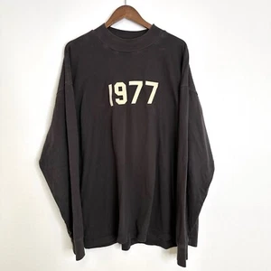 Camiseta gris manga larga cuello falso FOG Essentials 1977 talla L - Imagen 1 de 10