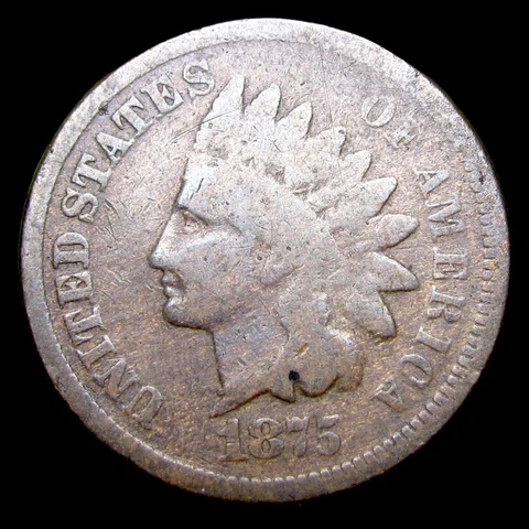 1875 Indian Cent Penny ---- Nice Coin ---- #CC668 Cover