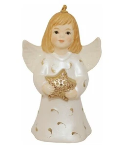 Goebel Commemorative Angel Peal White w/ Gold Star & Swarvoski Crystal NIB Mint - Picture 1 of 1