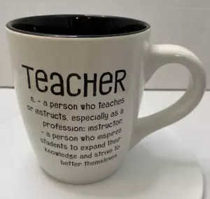 Taza de café Teacher Definition 25 oz de Tara Reed grande cerámica pesada 2017 - Usada en excelente estado - Imagen 1 de 9