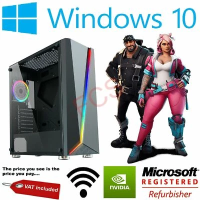 Gaming PC Ultra Fast i3 i5 i7 16GB RAM 512GB SSD 2TB GTX 1660 RTX 2060 Windows10 - Image 1 of 4