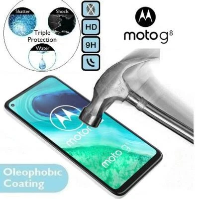 Protector Pantalla Cristal Templado 9H 100% Original (MotoG G 8) Para Motorola Moto G8 Foto 1 de 2