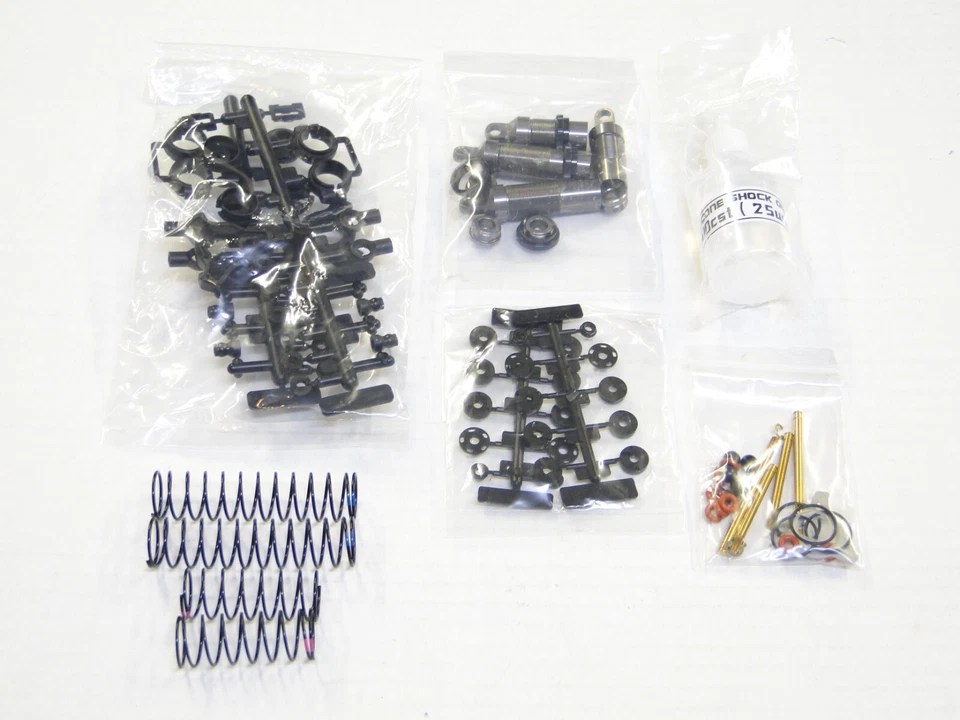 NEW KYOSHO ULTIMA '87 WC Shocks Set Front & Rear GUNMETAL WORLDS KU18 - Image 1 of 4