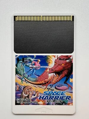 Pc Engine HuCard Space Harrier Fm Japan Game Only Tested - Image 1 of 2