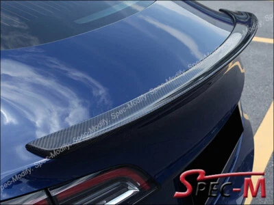 Alerón trasero alerón de fibra de carbono para Tesla Model 3 2017-2020 Foto 1 de 3
