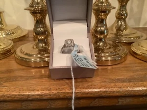 New Sterling Diamond Promise Your Love Engagement Ring 5/8 CTW Size 7+ - Picture 1 of 3