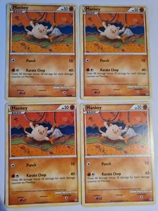 POKEMON : 4x Mankey 53/95 ... Unleashed ... PLAYSET - Bild 1 von 1