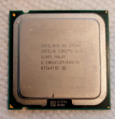 Intel Core 2 Duo E4500 | 2.2GHz 2Mb LGA 775 SLA95 CPU Processor - Image 1 of 3