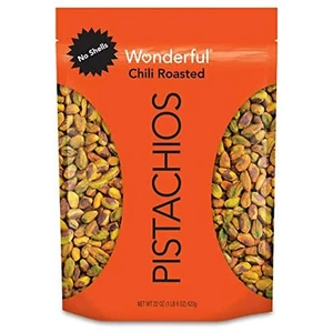 Wonderful Pistachios, No Shells, Chili Roasted, 22 Ounce Resealable Pouch - Picture 1 of 8