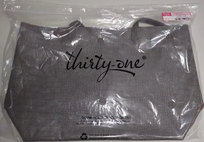 Bolso moderno Thirty-One cocodrilo gris Foto 1 de 3