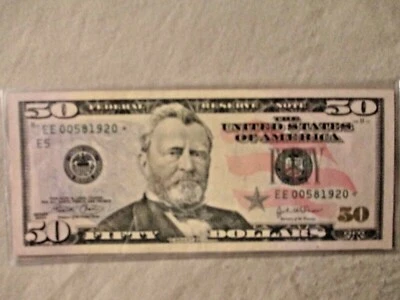 $50 STAR NOTE 2004  EE 00581920 * FRN - Image 1 of 2