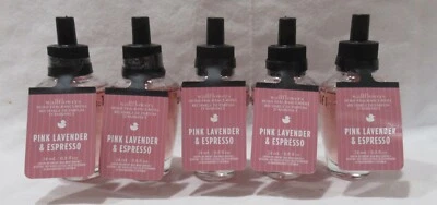 Lote de 5 bombillas de flores de pared White Barn Bath & Body Works LAVANDA ROSA Y ESPRESSO Foto 1 de 3