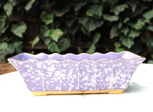 California Pottery Lavender Splatter w/Gold Sequoia Ware Planter Pot USA 3002 - Picture 1 of 13
