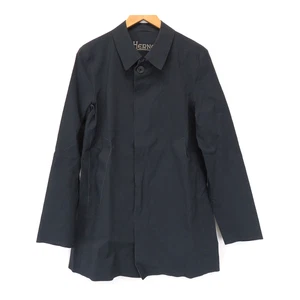 Herno Nylon stand collar spring coat mens Navy 【A】 - Picture 1 of 9