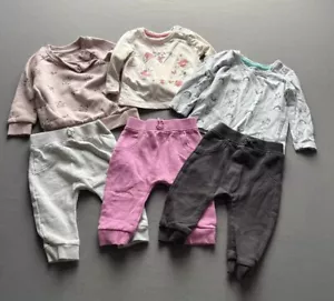 Kleidungspaket Neugeborenes Baby Mädchen 3-6 Monate Outfits erste Größe Hosen Pullover - Bild 1 von 9