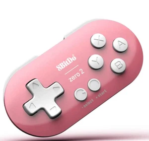 8Bitdo Zero 2 Mini Bluetooth Gamepad for Switch Windows Android MacOS Steam Pink - Picture 1 of 5