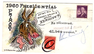 Primarias presidenciales 1960 - McIntyre pintado a mano Kennedy Concord NH - Imagen 1 de 2
