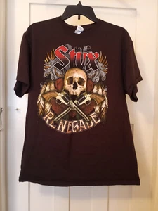 STYX Renegade 2014 North American Tour Concert Shirt Tour Dates on Back Size L - Picture 1 of 7