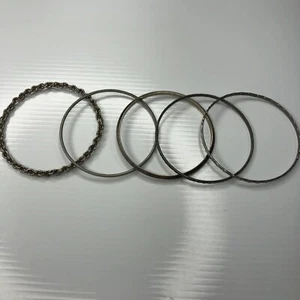 X1 Lote De Colección Pulseras Retro Brazaletes Plata Tribal Boho Hippie Gitano Años 70 Moda - Imagen 1 de 7