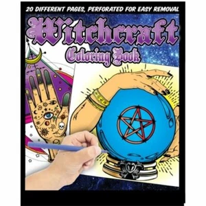 Witchcraft Coloring Book - 20 Different Pages, Perforated For Easy Removal! - Picture 1 of 4