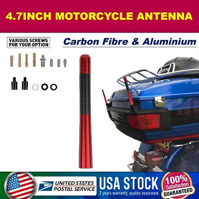 Mástil de antena para motocicleta de 4,7"" para Harley Davidson Road Street Electra Tour Glide Foto 1 de 4