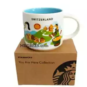 Taza de cerámica Starbucks You Are Here Collection Suiza café té 14 oz - Imagen 1 de 6