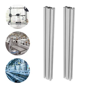 Paquete de 2 perfiles de aluminio con ranura en T - diseño duradero, versátil y moderno - Imagen 1 de 18