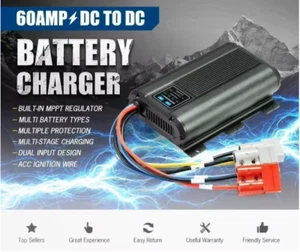 Autocaravana Atem Power 12V 60A DC a DC Cargador de batería MPPT Sistema Kit Aislador Doble 4x4 - Imagen 1 de 11