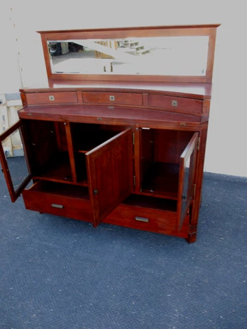 64270 Universal Furniture Mahogany Buffet Sideboard Server Cabinet Cover