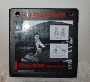 Kuryakyn 1666 Tall Mount Kit Multi-Purpose Driver Passenger Backrest 09-13 H1 - Picture 1 of 3