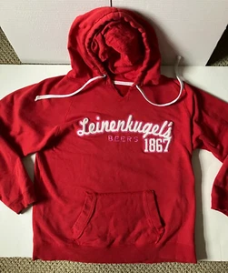 Leinenkugel's Beers 1867 Red Pink Sweatshirt Hoodie Size M - Picture 1 of 6