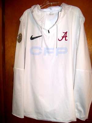 Chaqueta RARA Nike 2021 CFP Alabama Crimson Tide Jugador de Fútbol Emitida Media Day Foto 1 de 4