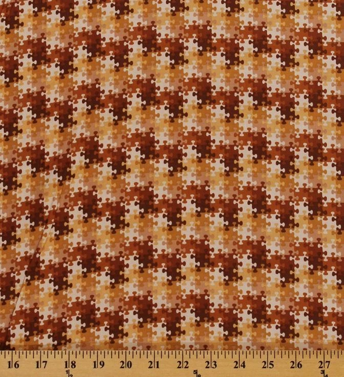 Rompecabezas de algodón verano piezas tela tostada impresión por yarda D510.12 Foto 1 de 1