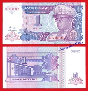ZAIRE 1 Nuevo zaire 1993 Pick 52 SC / UNC - Imagen 1 de 1